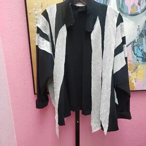 M2 Black and White Ribbon Jacket